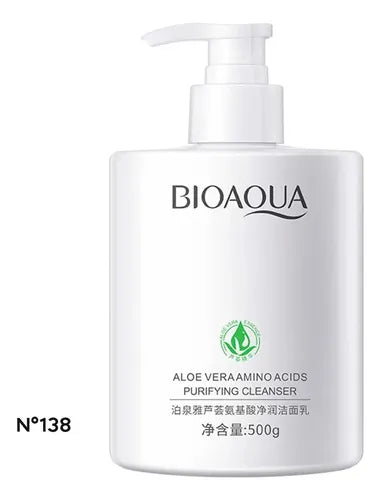 Limpiador facial Aloe vera purificante con aminoácidos Bioaqua