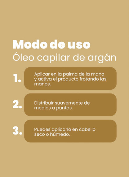 Óleo capilar de Argan