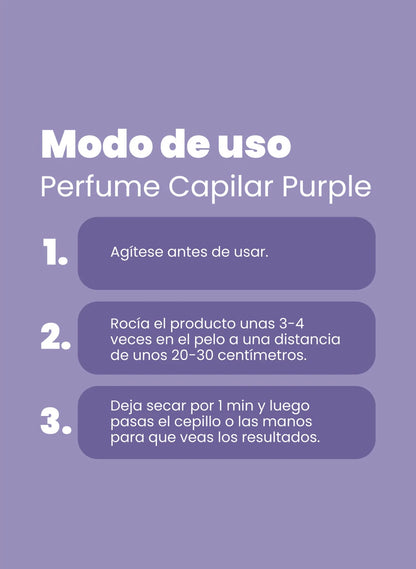 Perfume capilar morado
