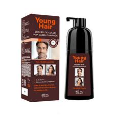 Shampoo de color para cabello marrón young hair