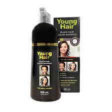 Shampoo de color para cabello negro young hair