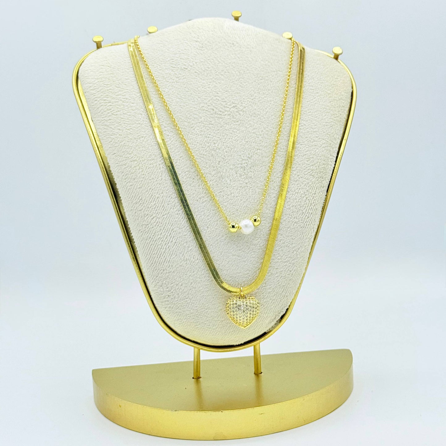 Cadena doble de acero