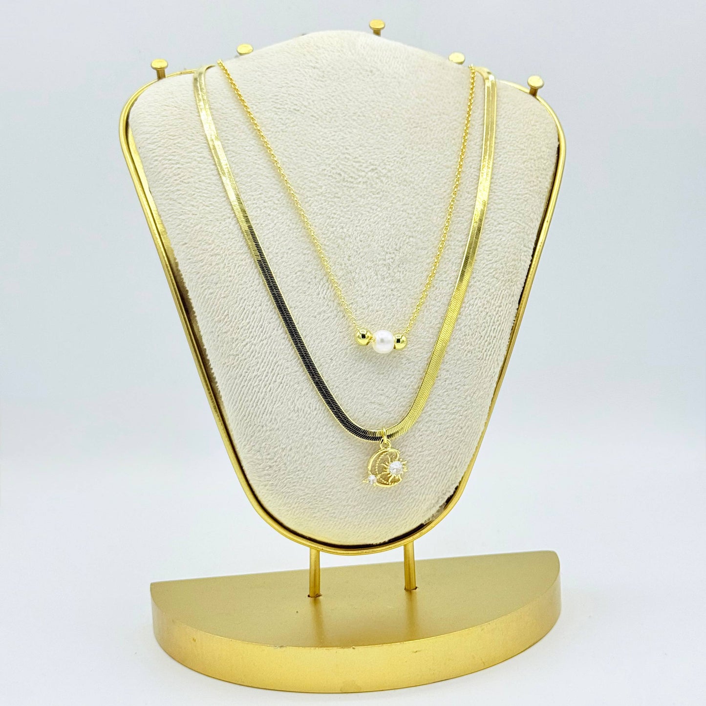 Cadena doble de acero