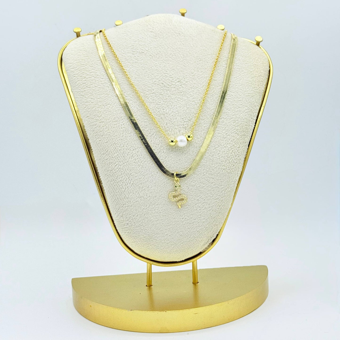 Cadena doble de acero