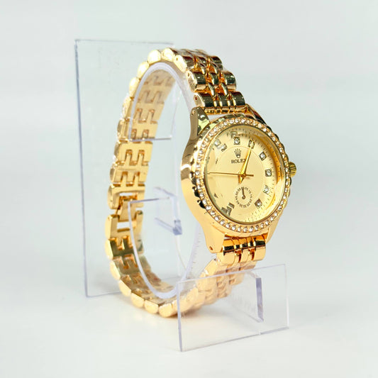 Reloj Rolex de dama con pedrería
