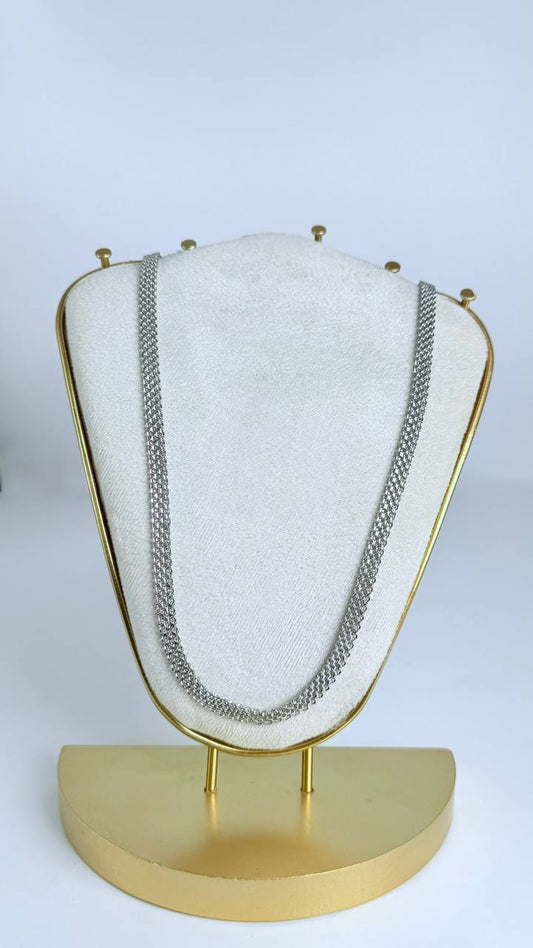 cadena plateada 60cm x 6.0mm
