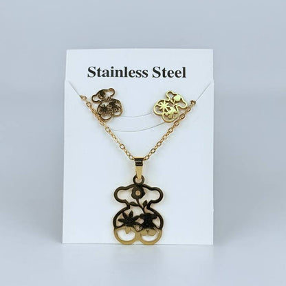 juego cadena + aretes