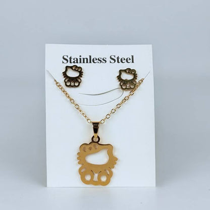 juego cadena + aretes