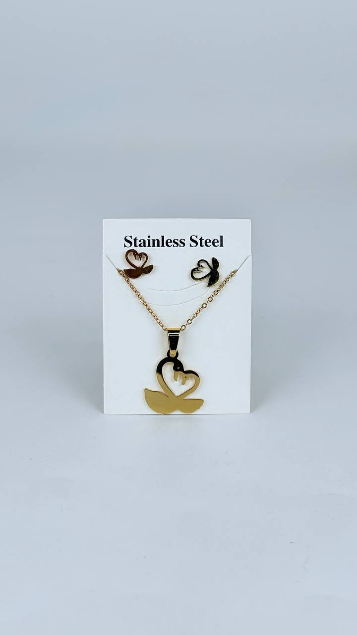 juego cadena + aretes