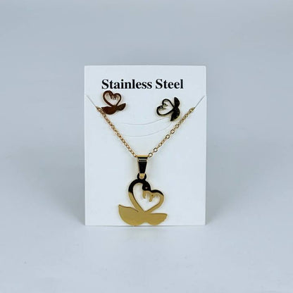 juego cadena + aretes