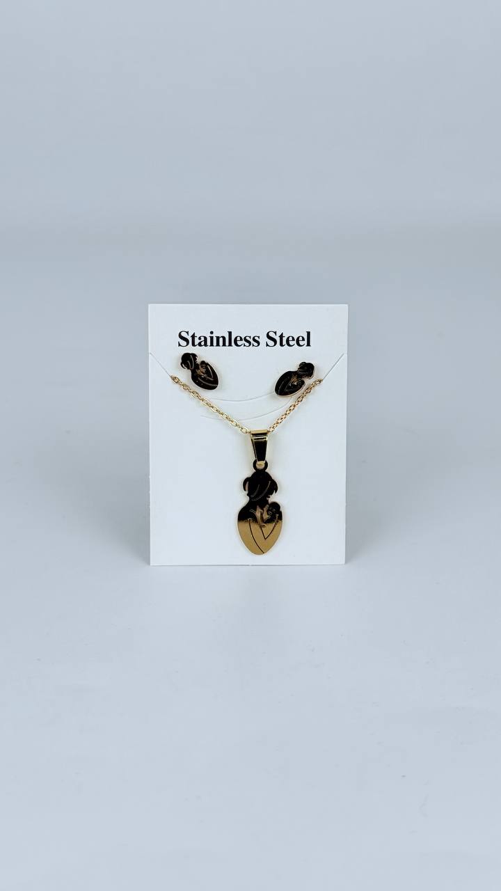 juego cadena + aretes