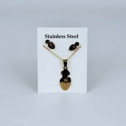 juego cadena + aretes