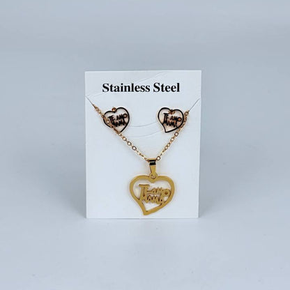 juego cadena + aretes