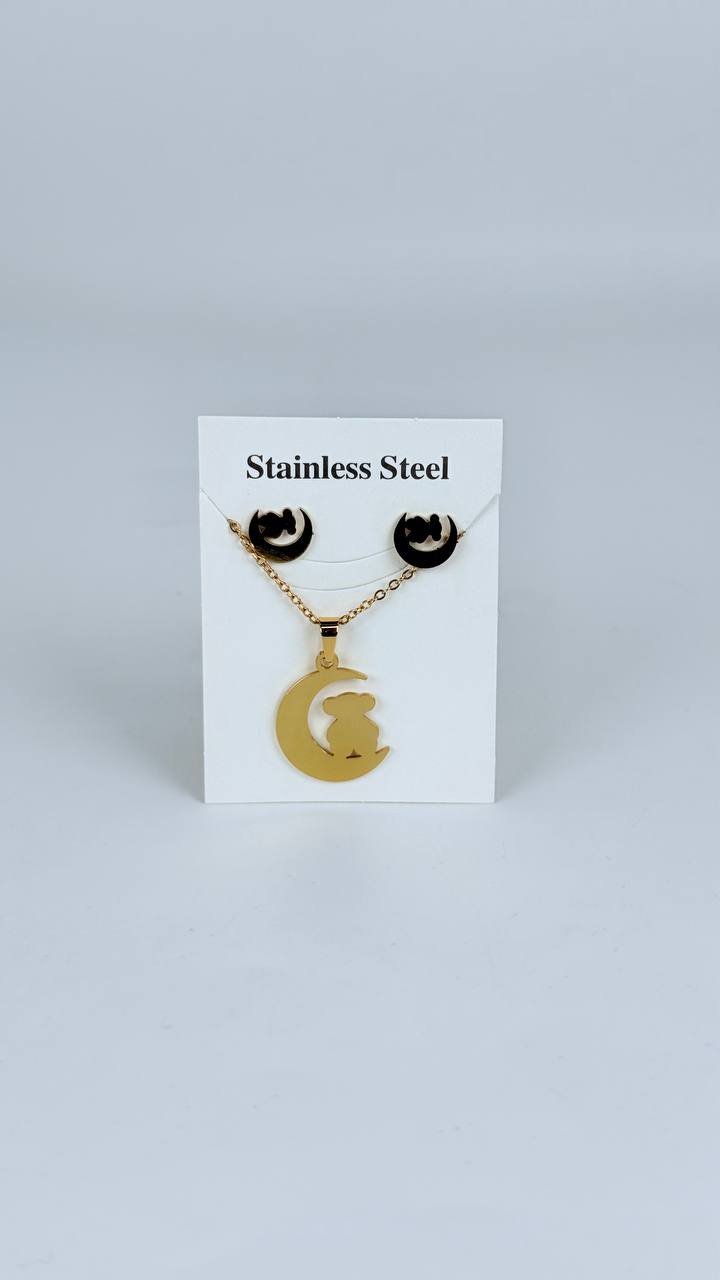 juego cadena + aretes
