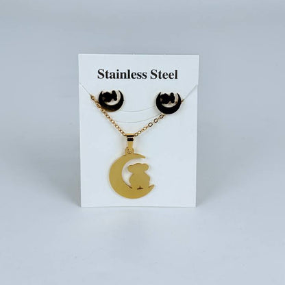 juego cadena + aretes