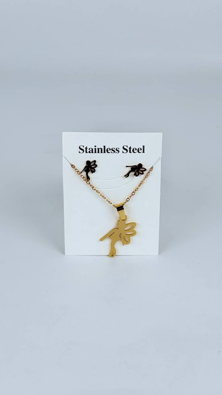 juego cadena + aretes