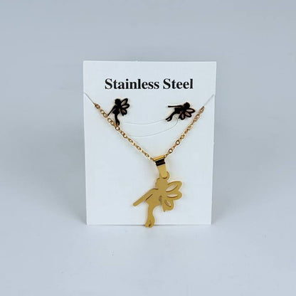 juego cadena + aretes