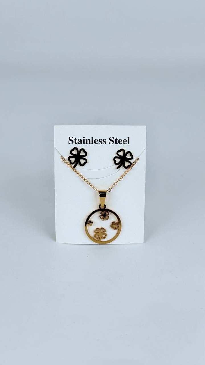 juego cadena + aretes