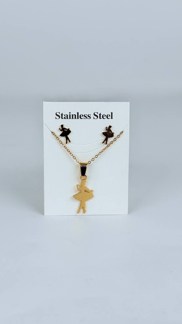 juego cadena + aretes