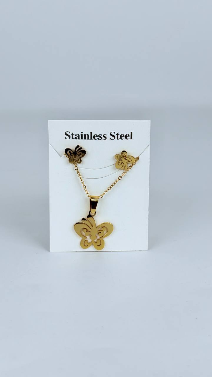 juego cadena + aretes