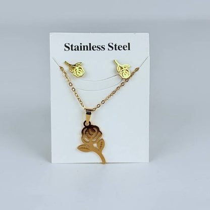 juego cadena + aretes