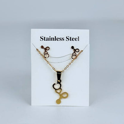 juego cadena + aretes