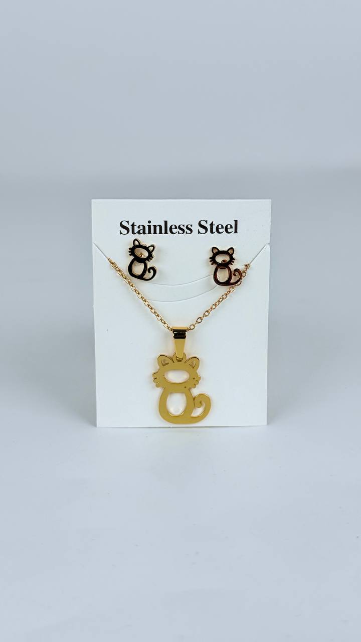 juego cadena + aretes