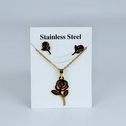 juego cadena + aretes