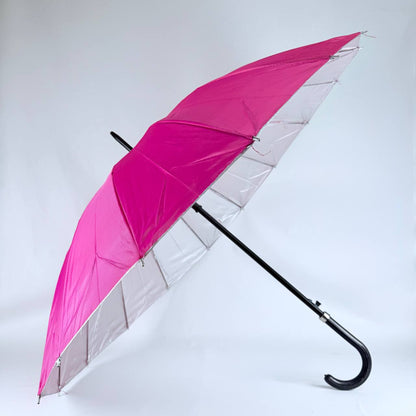 sombrilla aluminizada mango negro