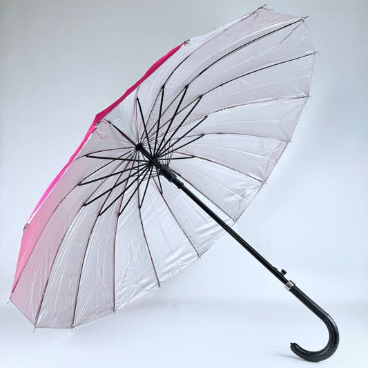 sombrilla aluminizada mango negro