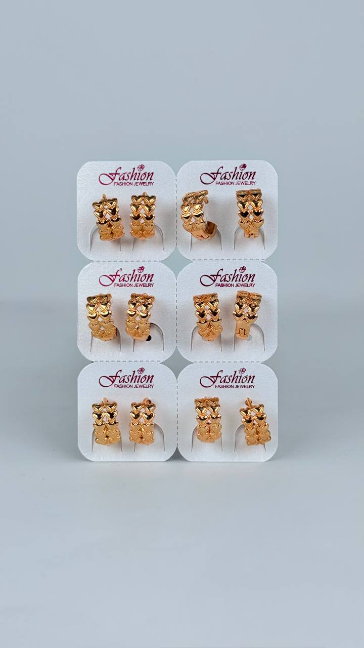Argollas con piedreria/ figuras