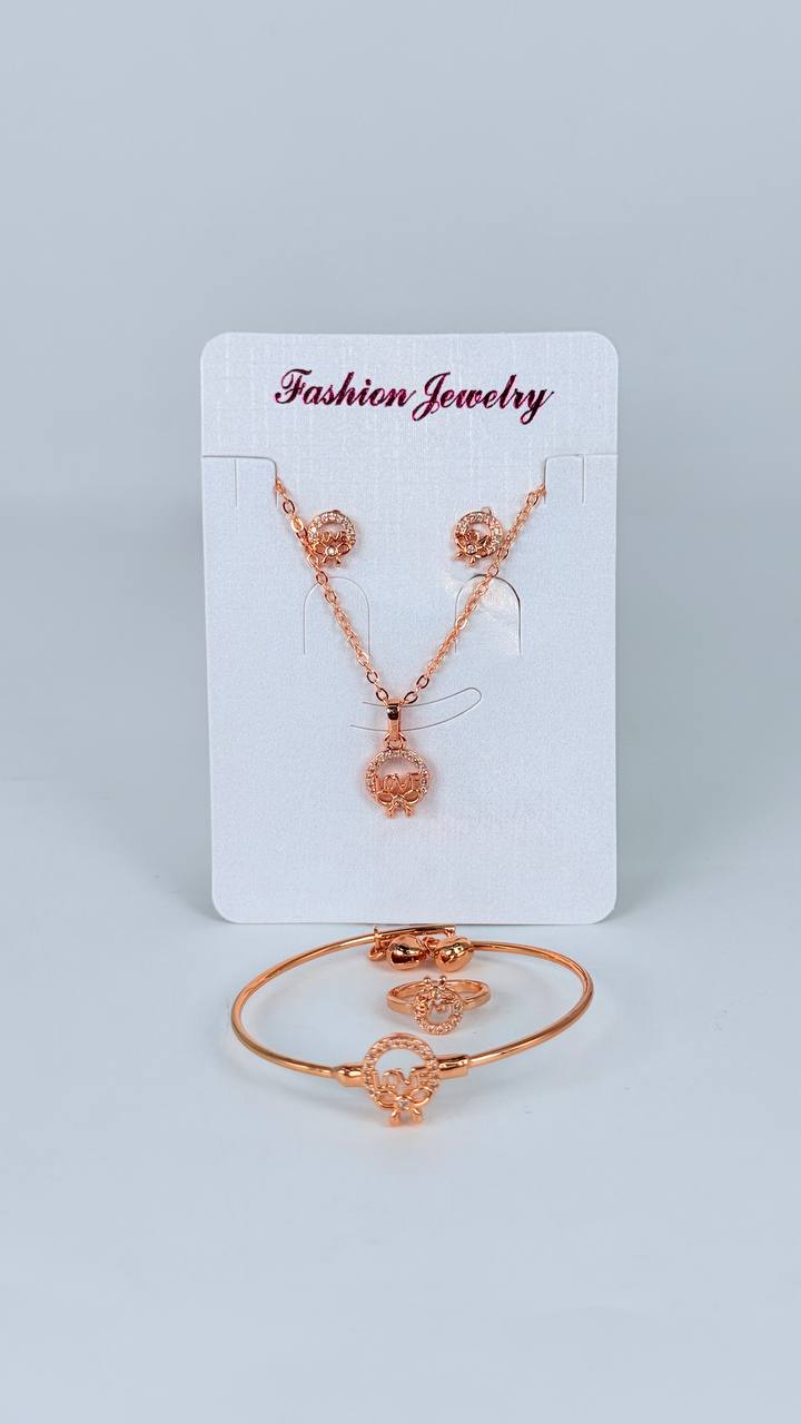 Set de cadena/ pulsera/ arete