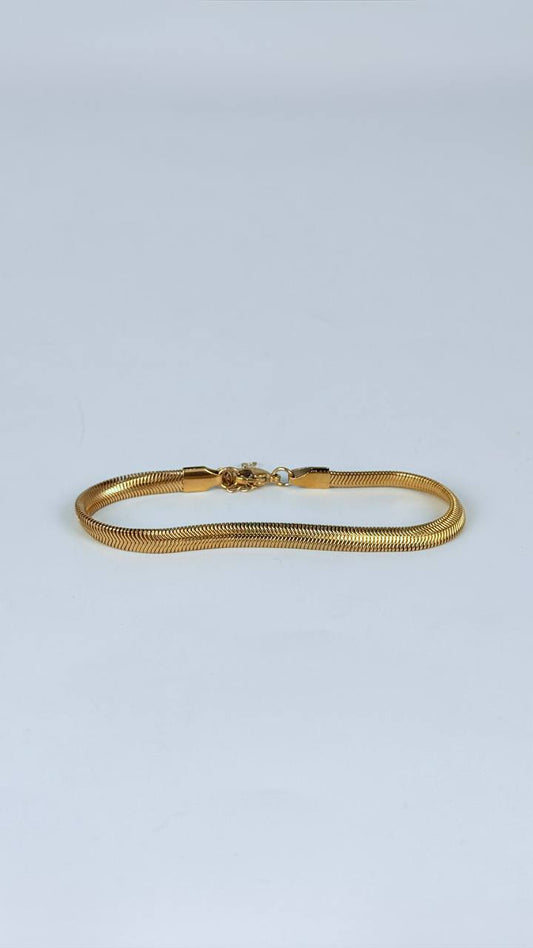 pulsera piel de serpiente 18cm . 5.0mm