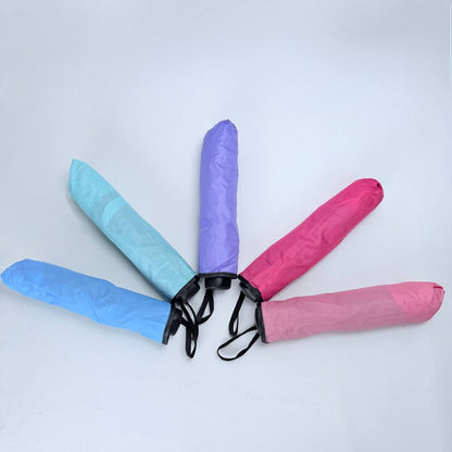 sombrilla de cartera mango negro