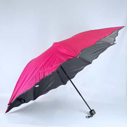 sombrilla de cartera mango negro