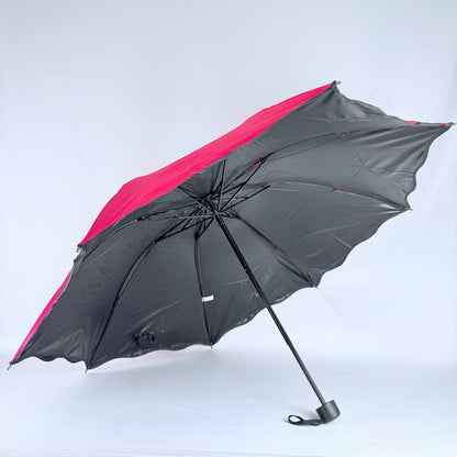 sombrilla de cartera mango negro