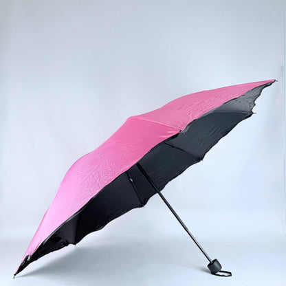 sombrilla de cartera mango negro