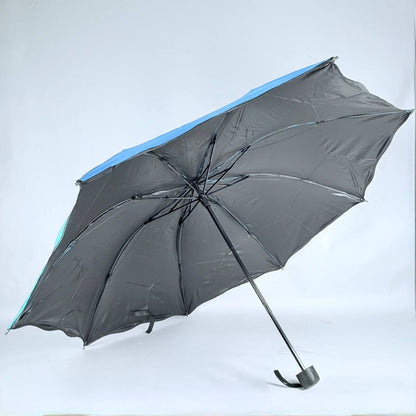 sombrilla de cartera mango negro