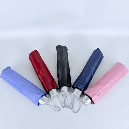 sombrilla de cartera mango blanco