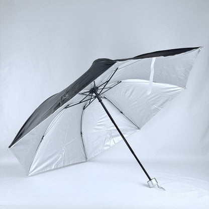 sombrilla de cartera mango blanco