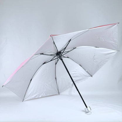 sombrilla de cartera mango blanco