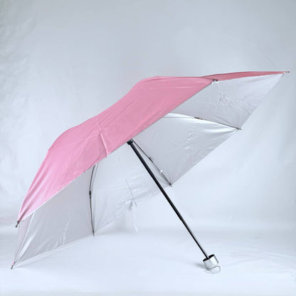 sombrilla de cartera mango blanco