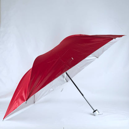 sombrilla de cartera mango blanco