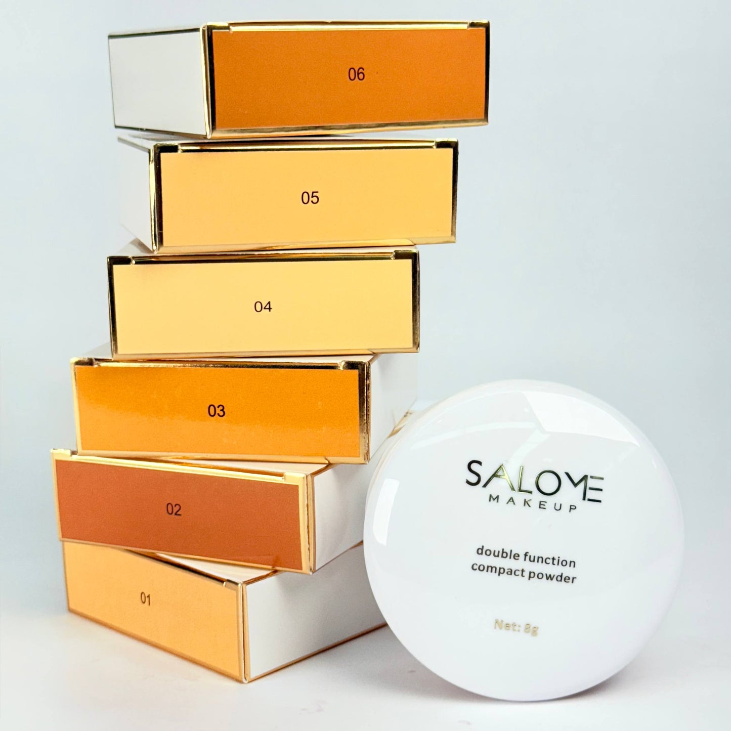 Polvo compacto salome doble función