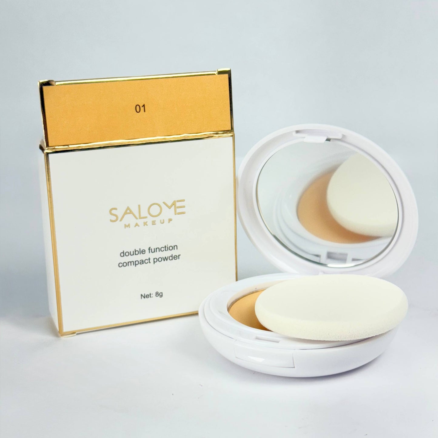 Polvo compacto salome doble función