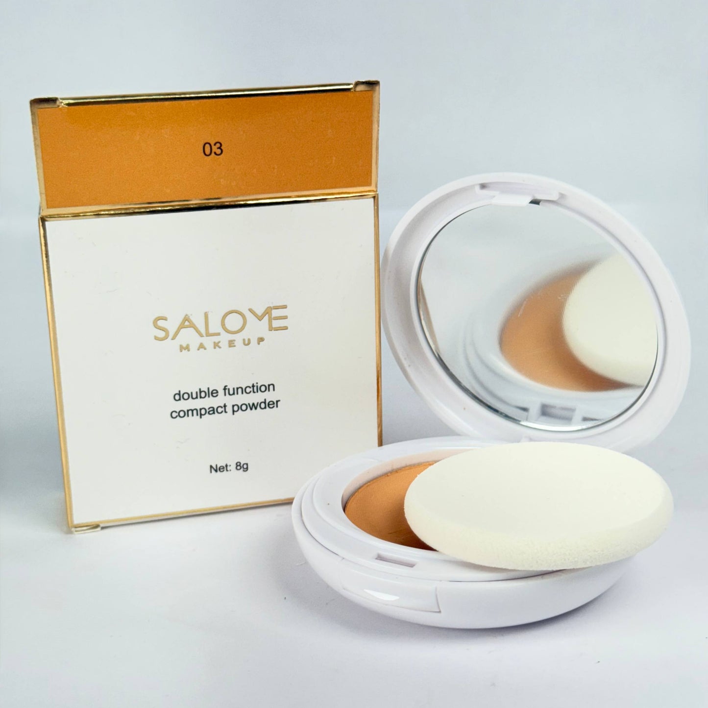 Polvo compacto salome doble función