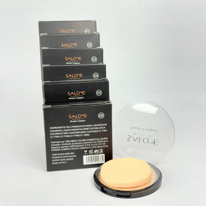 Polvo de acabado de lujo con fórmula de control de aceite salome
