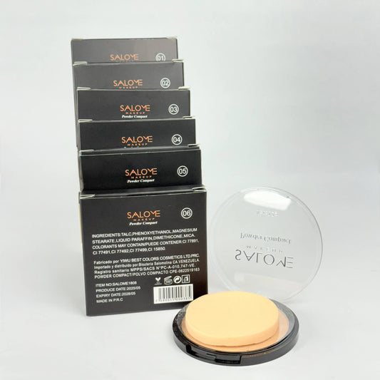 Polvo de acabado de lujo con fórmula de control de aceite salome