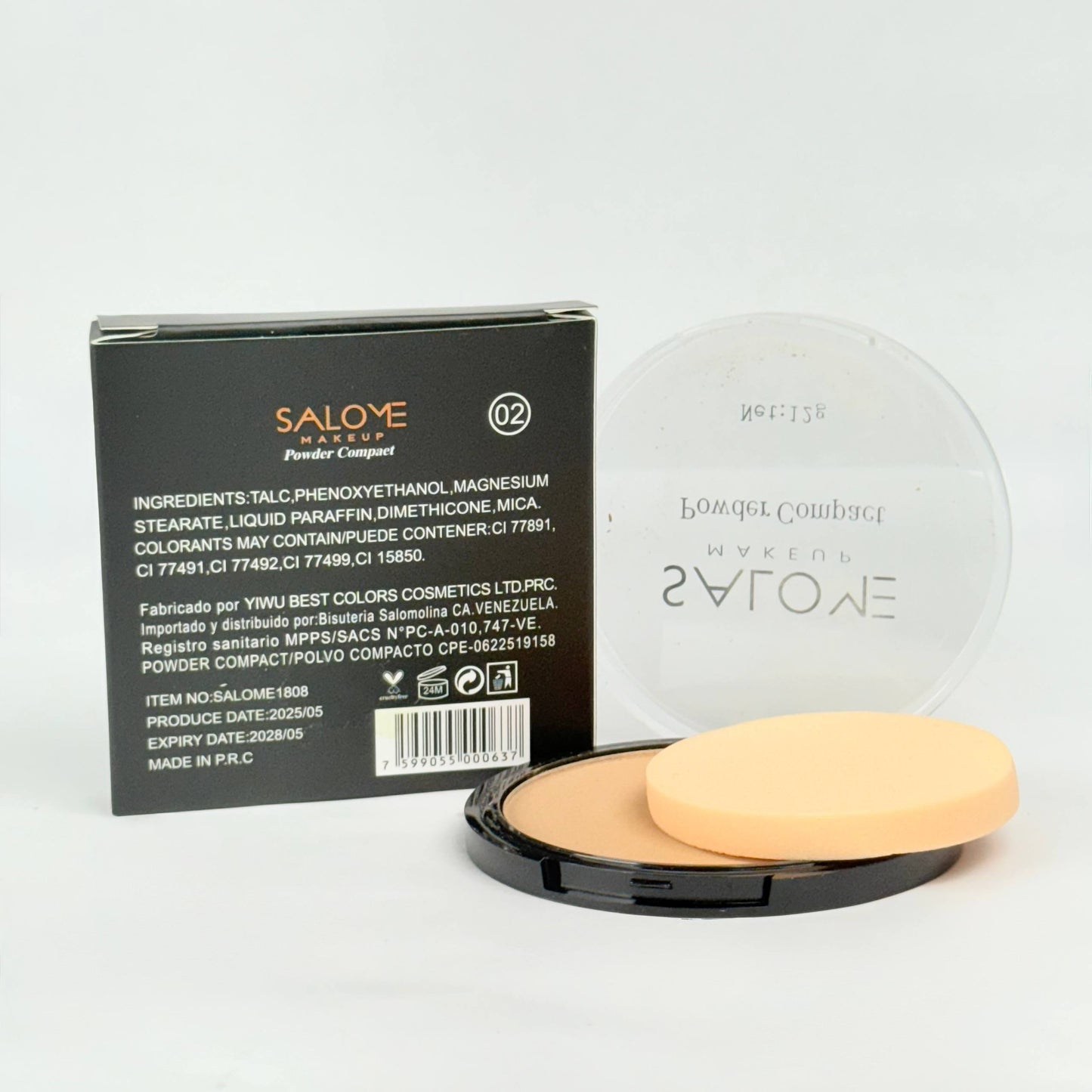 Polvo de acabado de lujo con fórmula de control de aceite salome