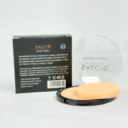 Polvo de acabado de lujo con fórmula de control de aceite salome